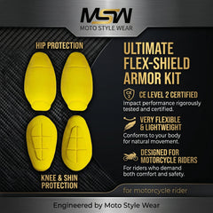 CE-2 Rated Protective Pads Set (Hip & Knee)