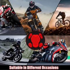 Lightweight motorcycle protection armor insert pad set