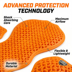 Motorcycle Armor Back Pad Elbow and Shoulder Protection Pads Set
