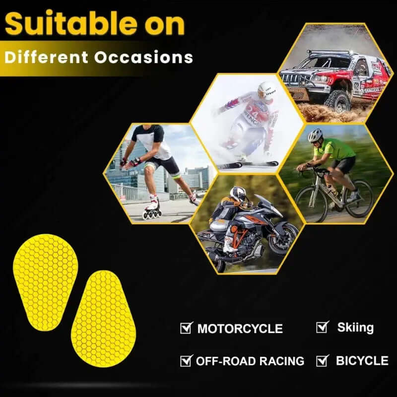 CE-2 Approve Protective Hip Pads Moto Style Wear