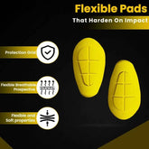 CE Level 2 yellow motorcycle hip protector pads