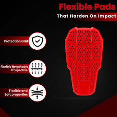 CE Level 2 Red Motorcycle Back Protector Insert
