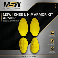 CE-2 Rated Protective Pads Set (Hip & Knee)