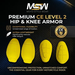 CE-2 Rated Protective Pads Set (Hip & Knee)