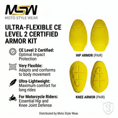 CE-2 Rated Protective Pads Set (Hip & Knee)
