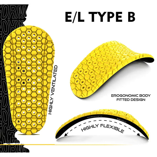 Motorcycle knee protector inserts with CE Level 2 armor