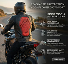 Center Back Armor - CE Level 2 | Ultimate Spine Protection for Riders