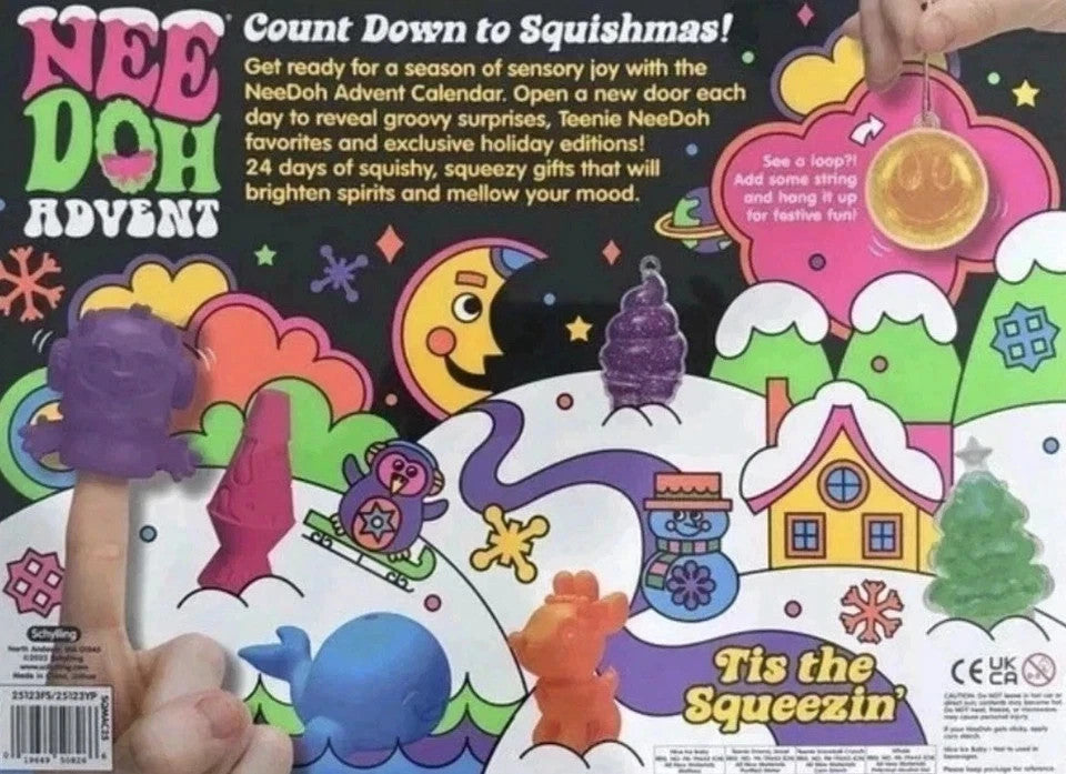 NeeDoh Christmas advent calendar squishy stocking stuffer