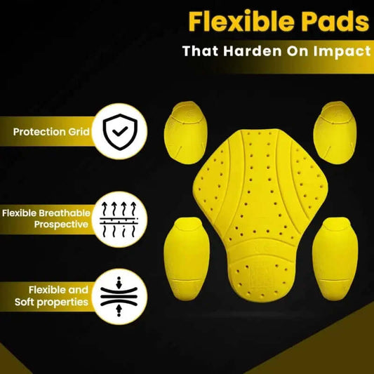 5-piece CE Level 2 motorcycle jacket armor insert set