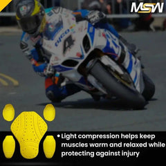 Flexible CE Level 2 motorcycle jacket protection armor pads